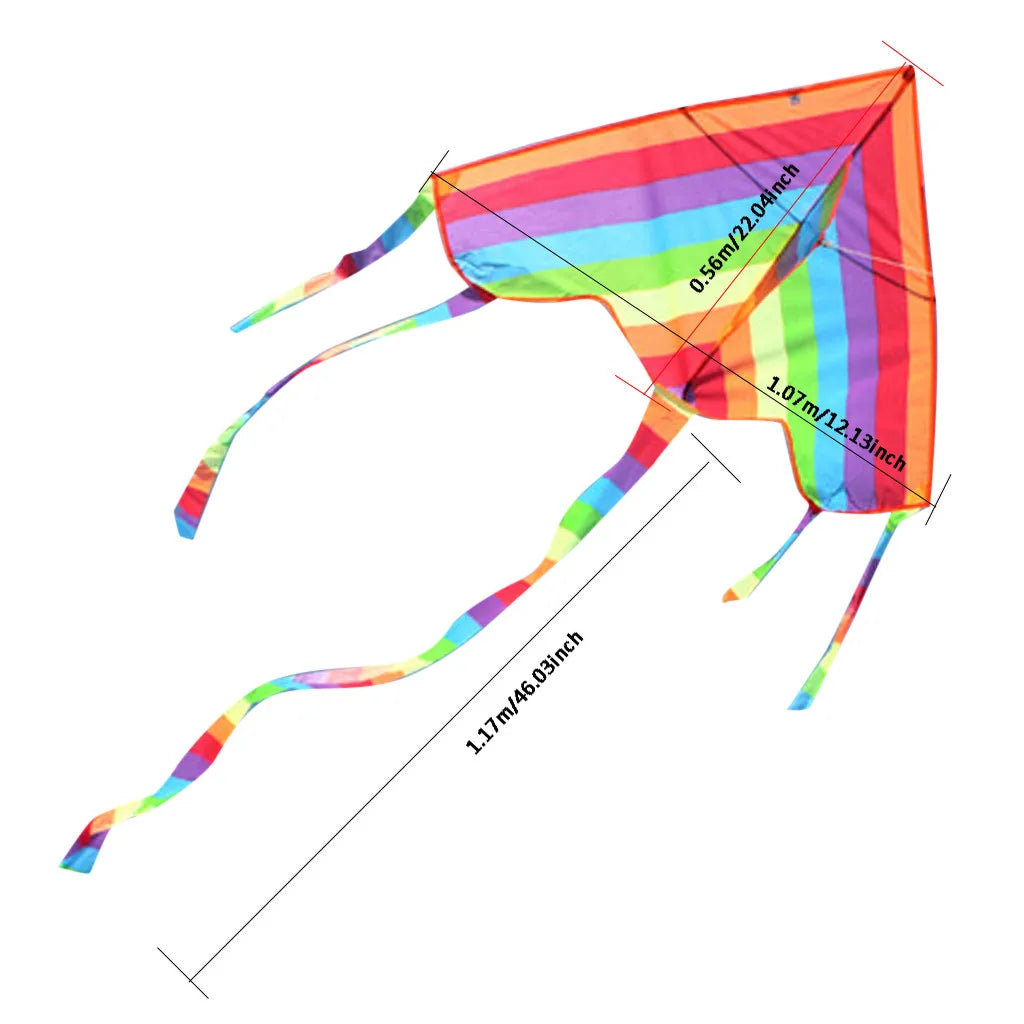 Easy-Fly Rainbow Kite — Outdoor Beach Sport Toy for Kids