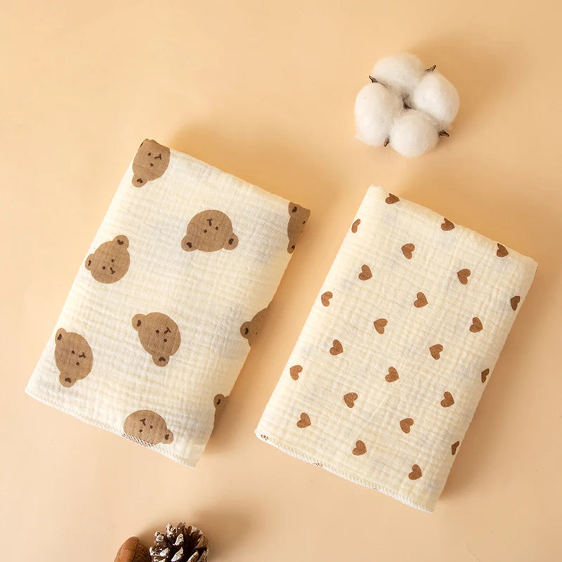 Printed Cotton Gauze Baby Blanket - Kindle Kids ABC - view 6
