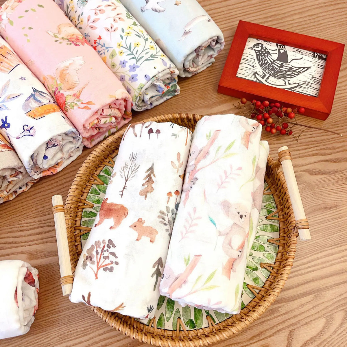 Cotton Muslin Baby Blanket - Kindle Kids ABC - view 3