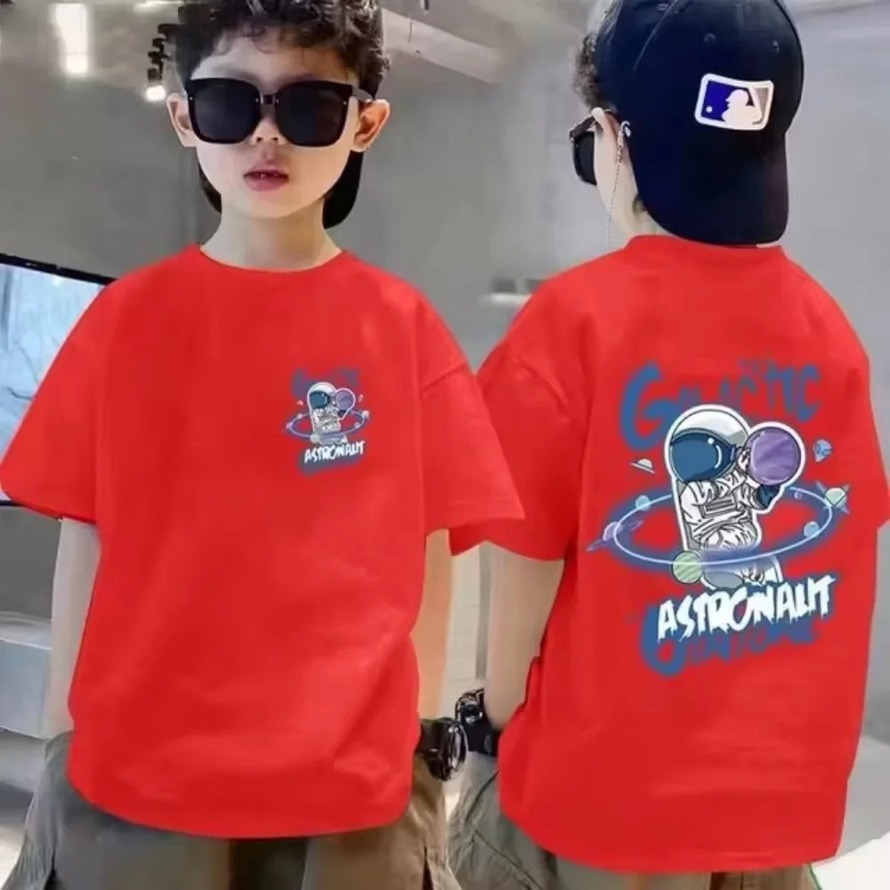 Kids Cotton Graffiti Print T-Shirt - photo 9