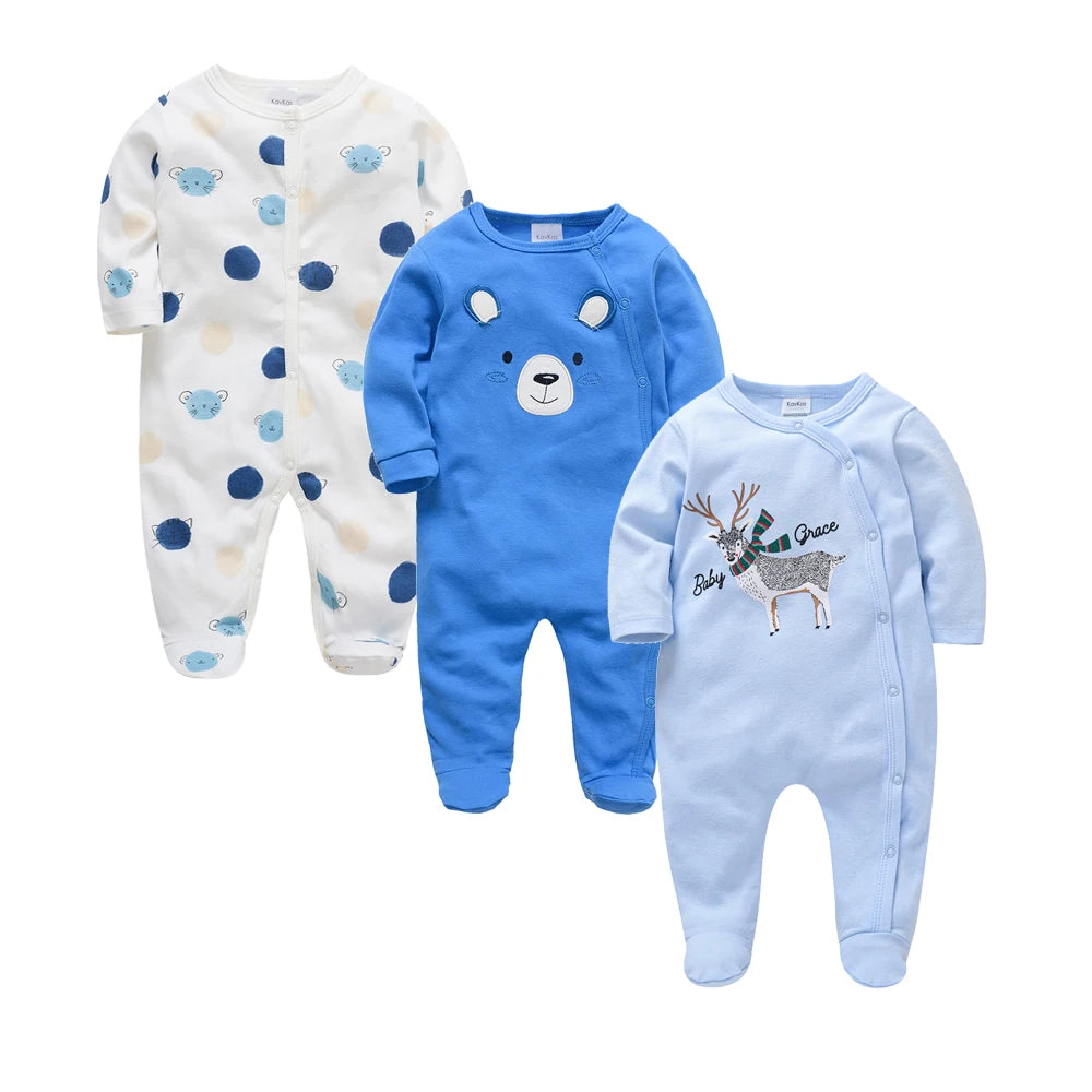 Cotton Baby Romper 3-Pack - Kindle Kids ABC - view 5