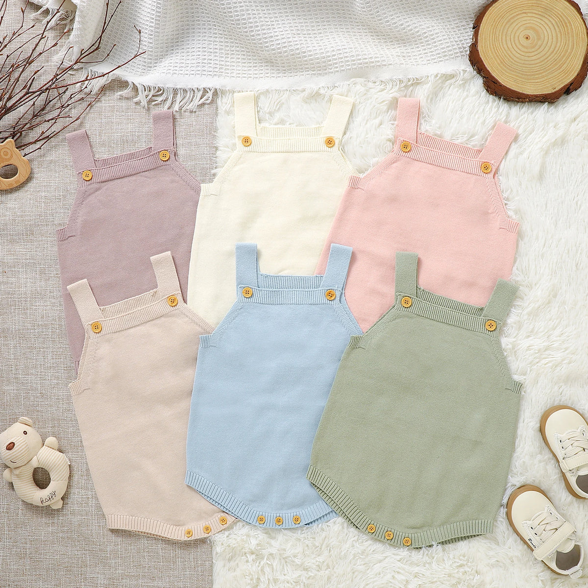 Knit Cotton Baby Bodysuit - Kindle Kids ABC - view 6