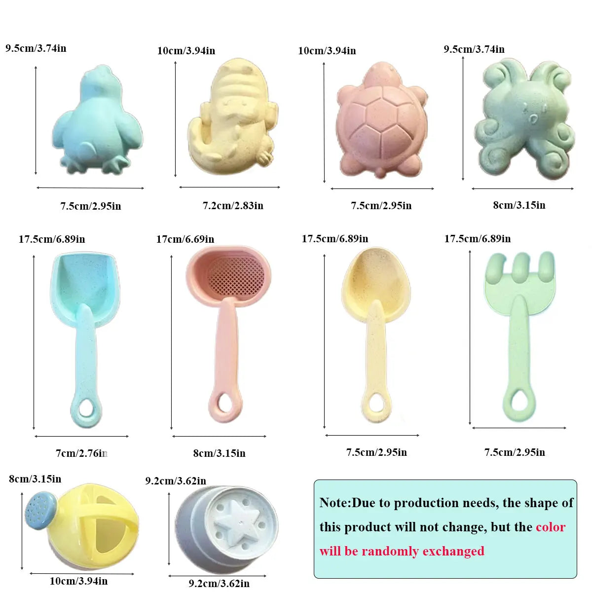Kids Beach Sand Play Set - Folding Bucket & Tools - photo 5