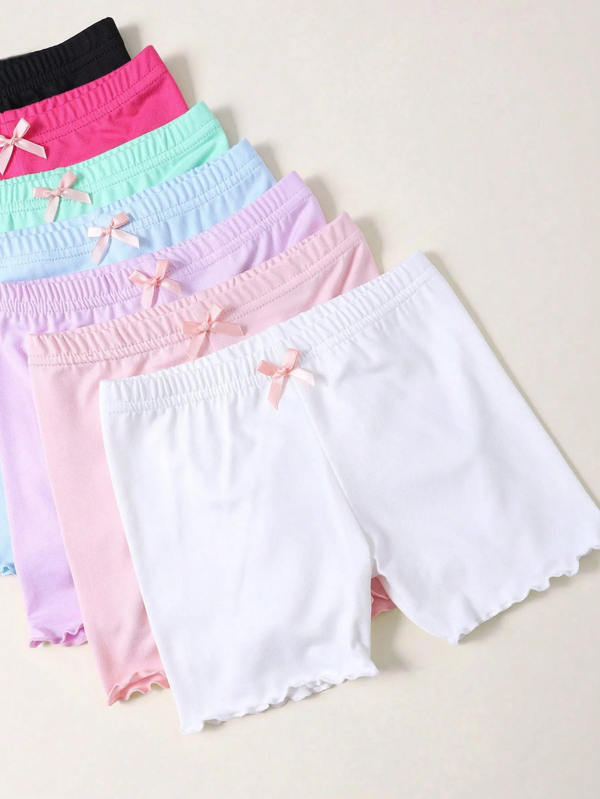 Girls modal under-shorts soft safety shorts 3-pack