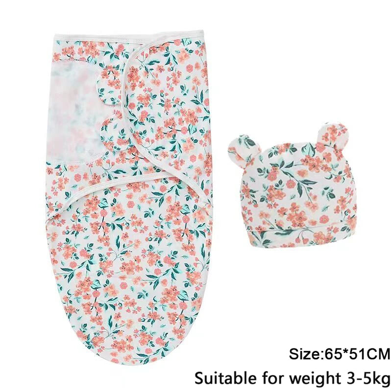 Cotton Baby Swaddle Wrap & Hat Set - Kindle Kids ABC - view 3