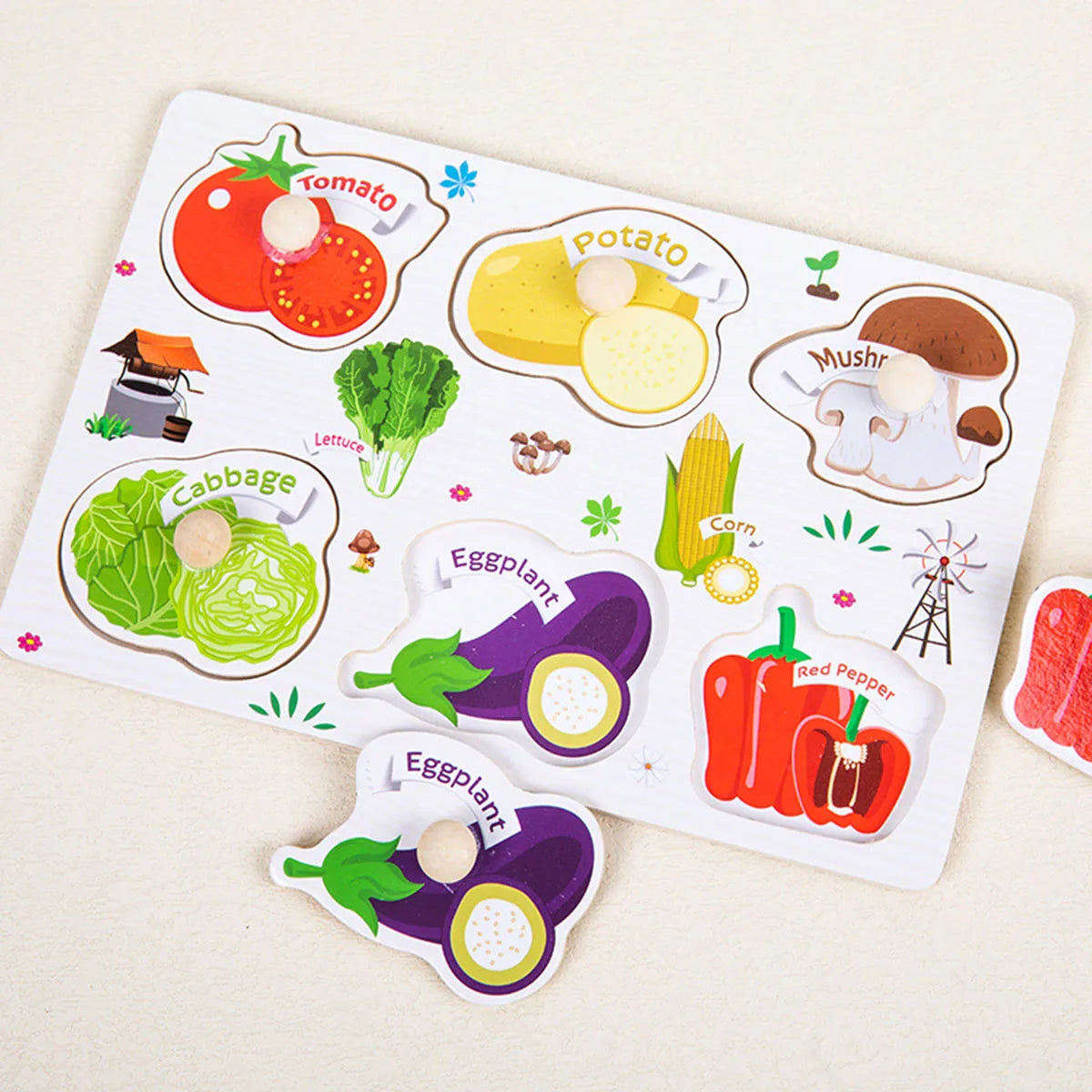Montessori Wooden Jigsaw Puzzle — Animal & Shape Learning Board | Ages 1–4 - photo 4