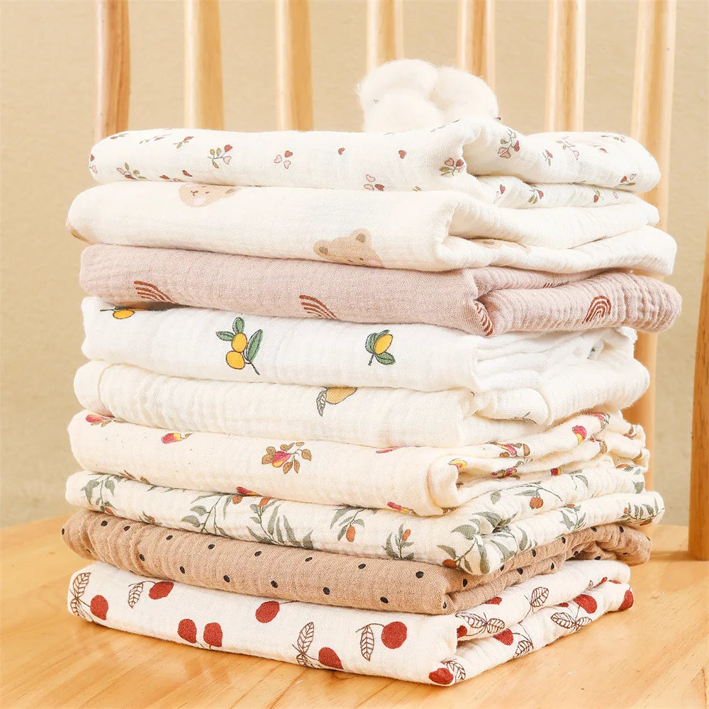 Cotton Muslin Swaddle Blanket - Kindle Kids ABC
