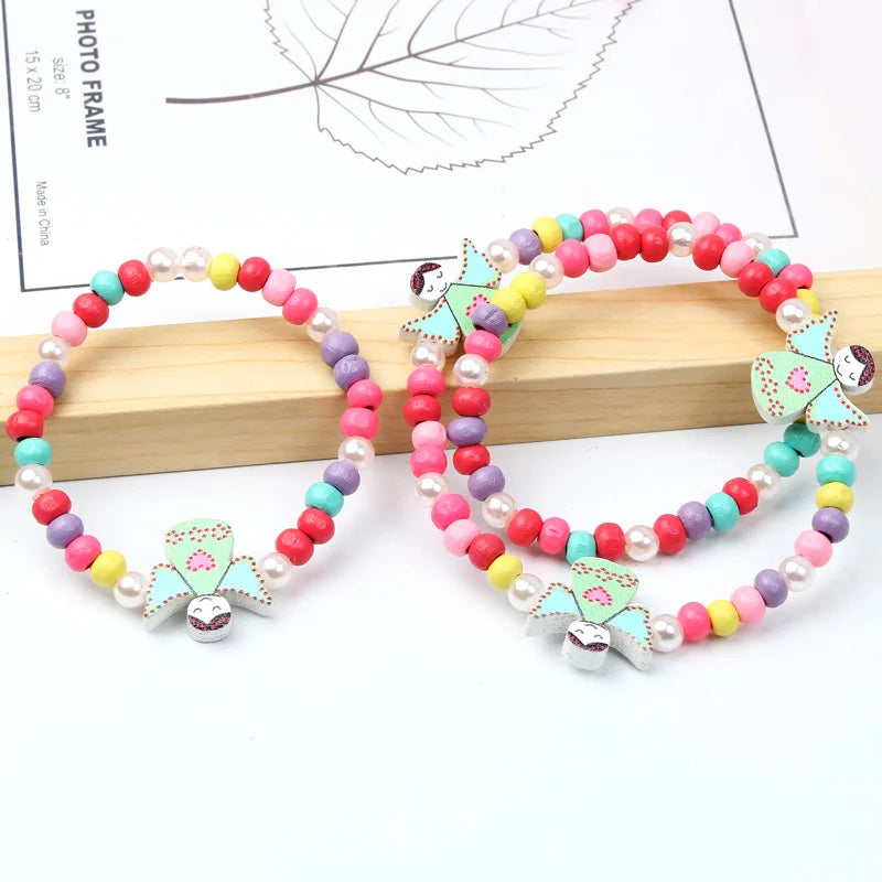 Wooden Unicorn Necklace Bracelet - Cartoon Animal Charms Kids - photo 22