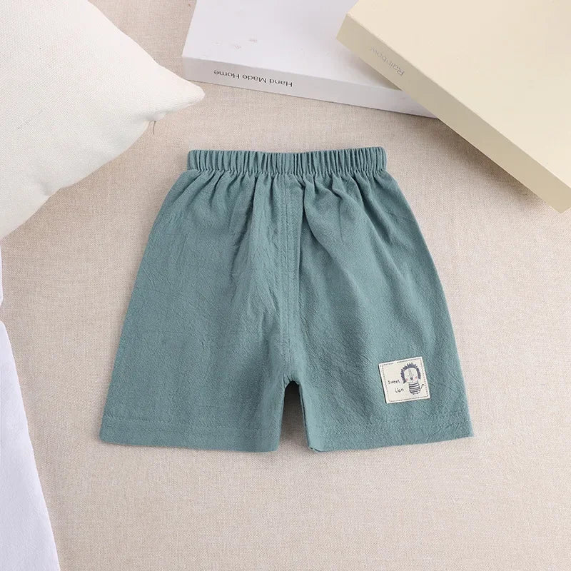 Kids Cotton-Linen Korean Style Shorts Summer - photo 9