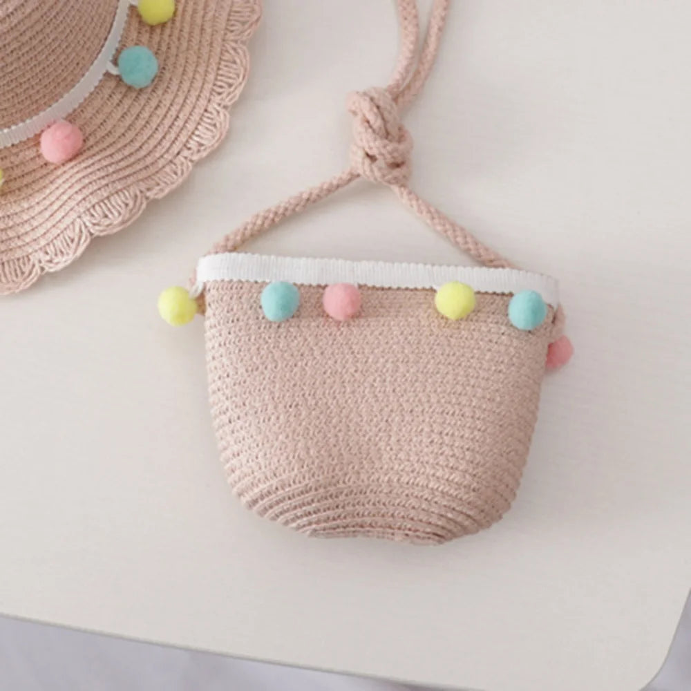Girls' Straw Crossbody Bag — Natural Woven — photo 9