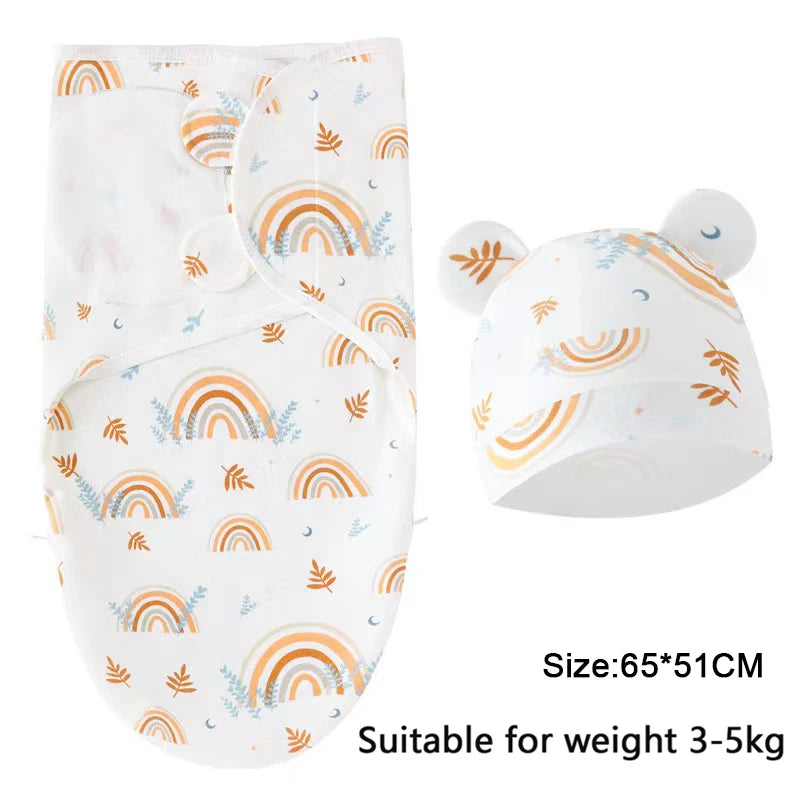 Cotton Baby Swaddle Wrap & Hat Set - Kindle Kids ABC - view 24