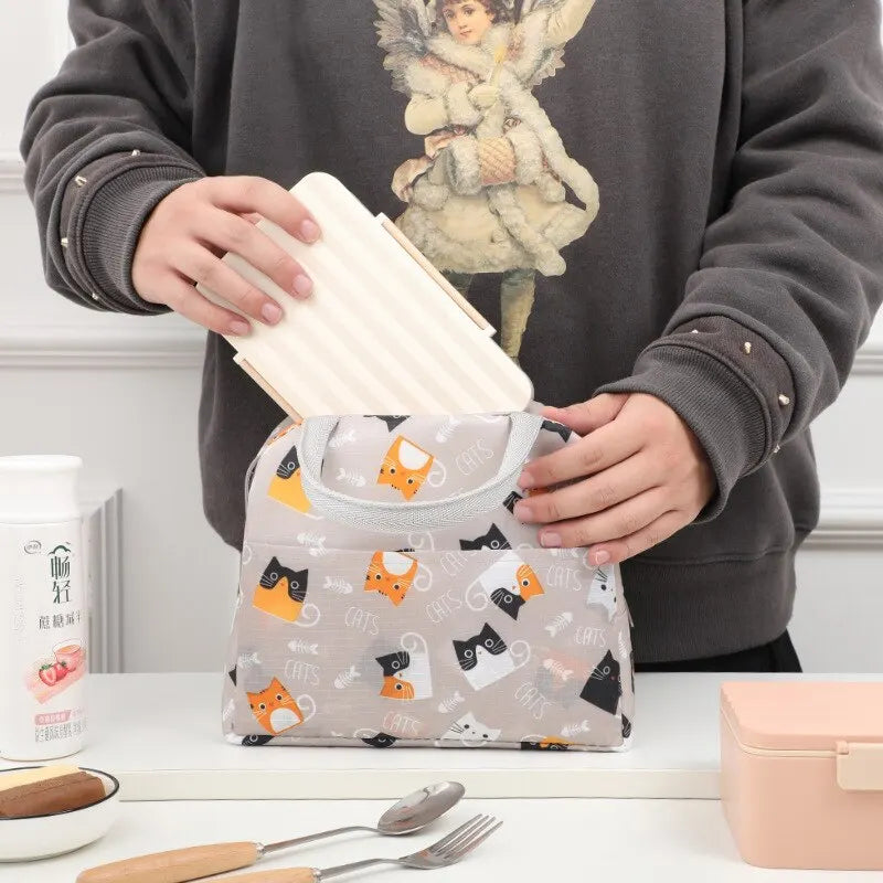 Kids Cartoon Insulated Lunch Bag – Thermal Bento Tote for School & Picnic - photo 3