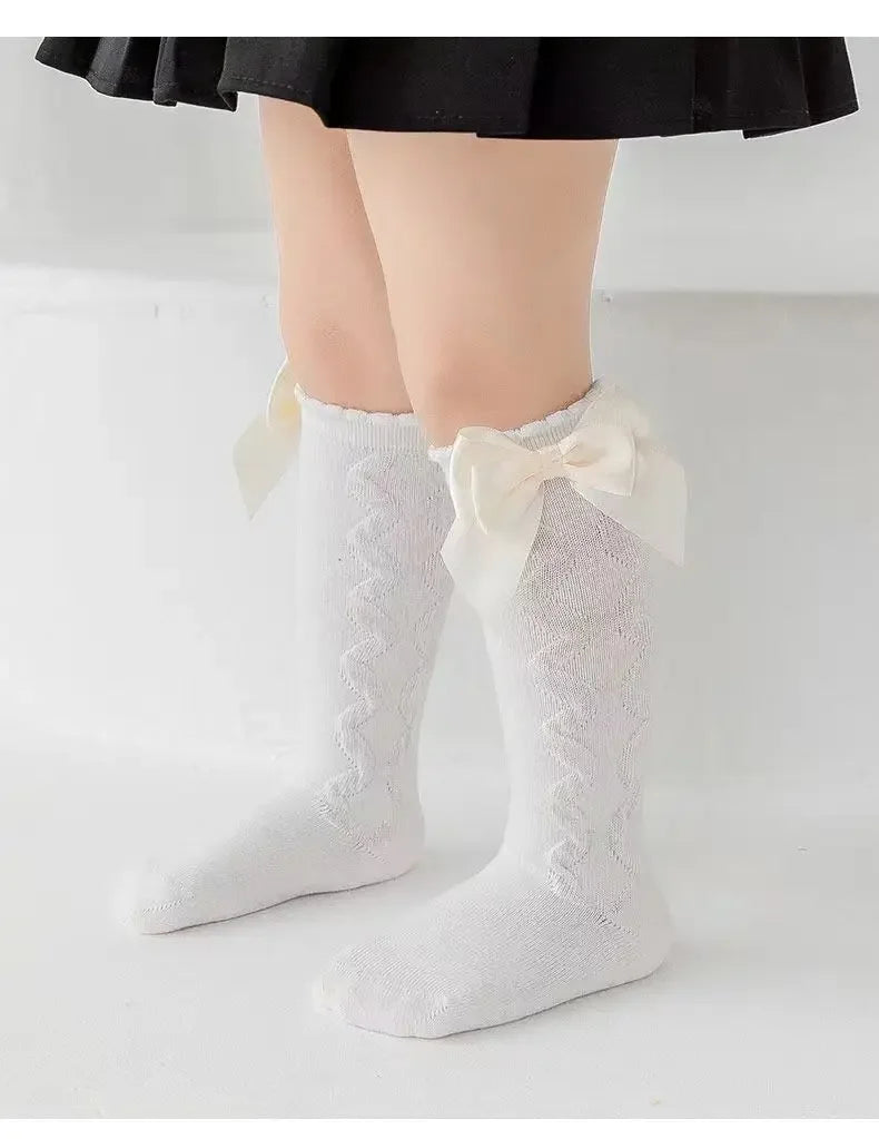 Red Bow Knee-High Baby Socks - Kindle Kids ABC - view 13