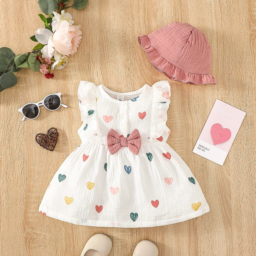 Cotton Baby Dress & Bonnet Set - Kindle Kids ABC - view 7