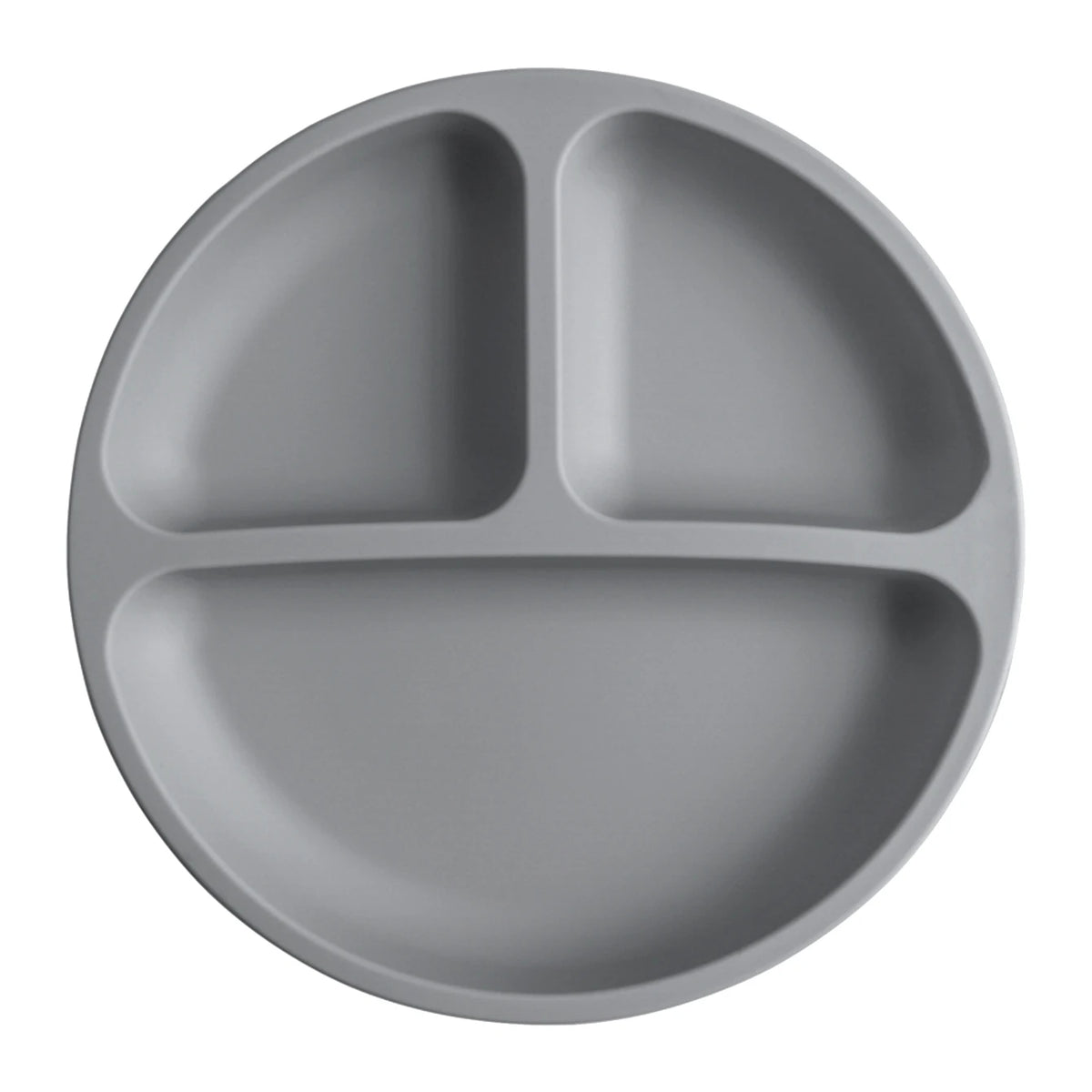 Baby silicone suction plate spill-proof divided feeding dish