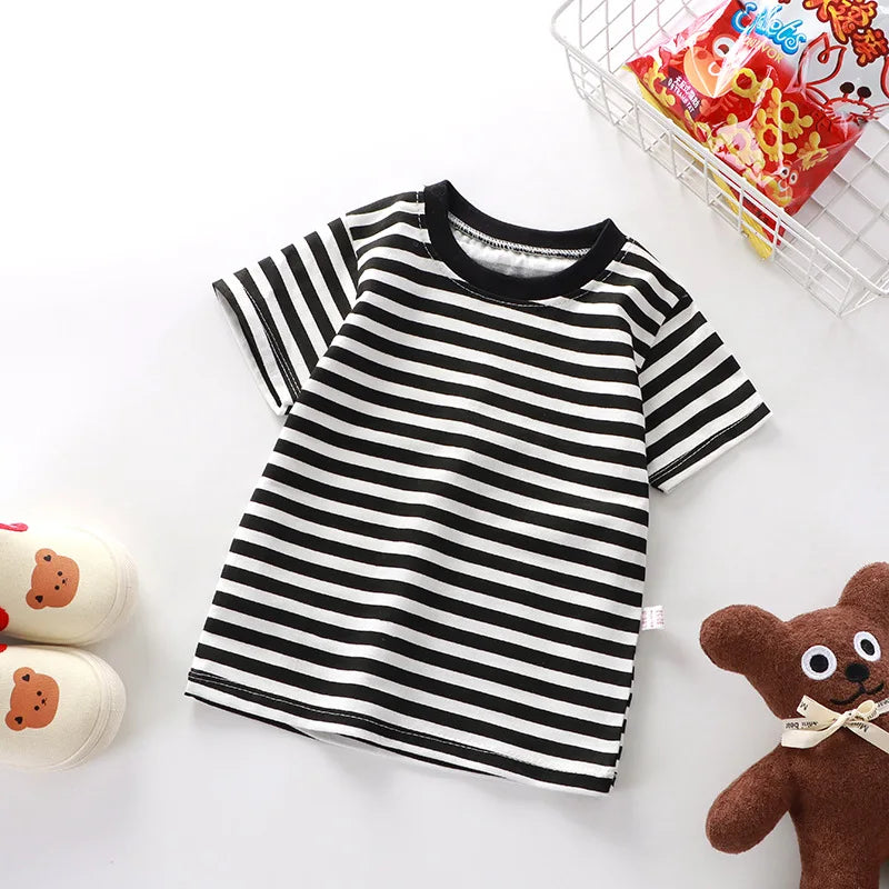 100% Cotton Striped Baby T-Shirt - Kindle Kids ABC - view 4