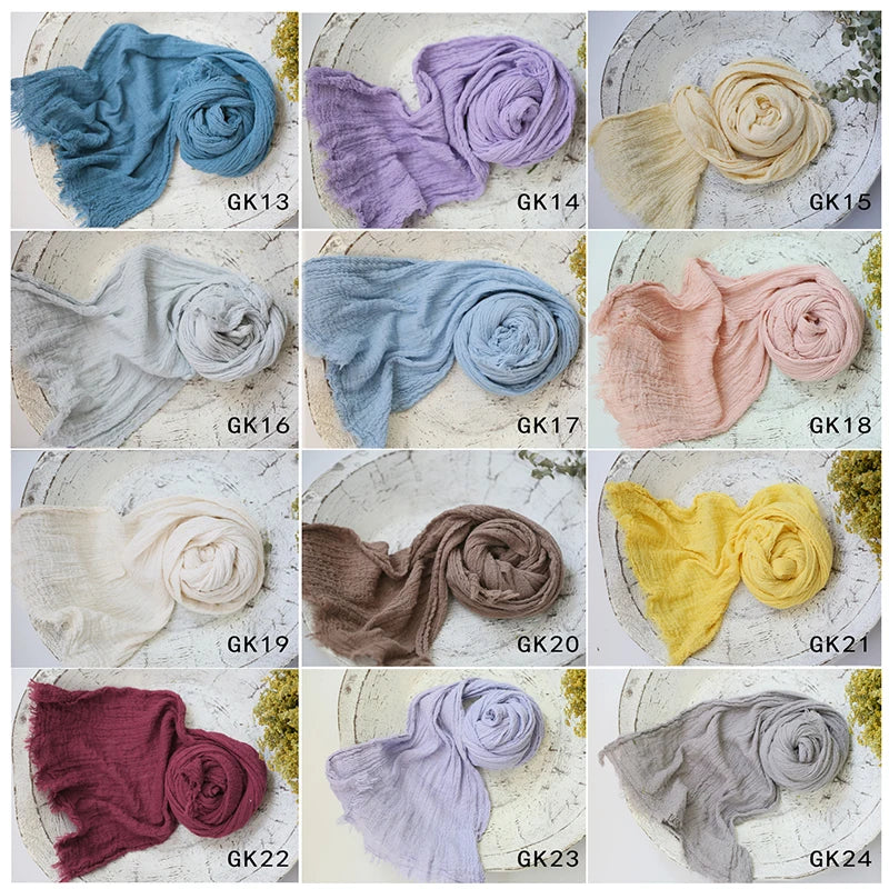 Seersucker Cotton Gauze Baby Wrap Blanket - Kindle Kids ABC