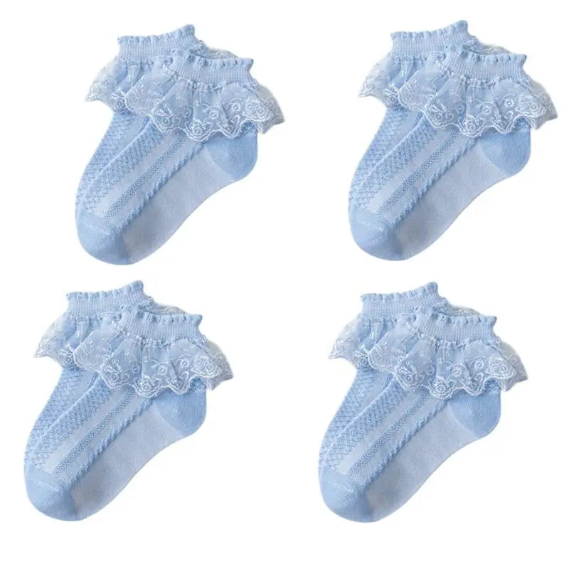 Cotton Lace Ruffle Baby Socks - Kindle Kids ABC - view 6