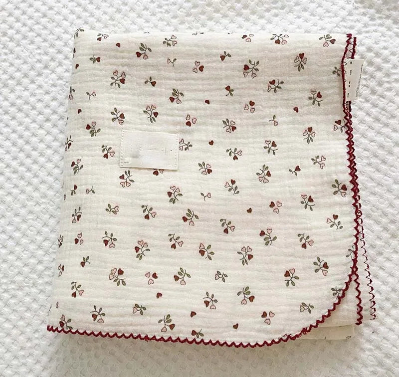 Floral Cotton Muslin Baby Swaddle Blanket - Kindle Kids ABC - view 11