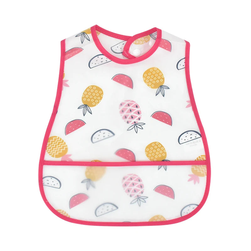 Waterproof Baby Feeding Bib EVA Pocket Bib Ages 6M-4Y - photo 12
