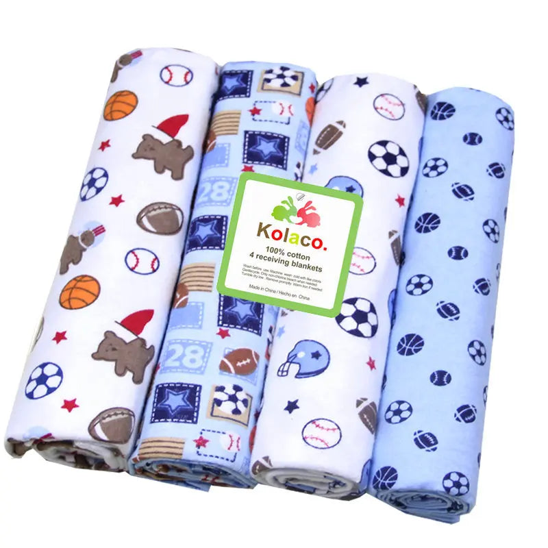 Cotton Muslin & Flannel Baby Swaddle - Kindle Kids ABC - view 11