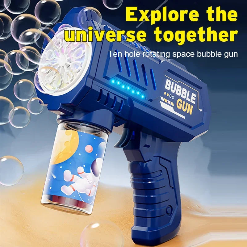 Rocket Bubble Gun – Automatic Bubble Blower Machine for Kids | Outdoor Play - photo 2
