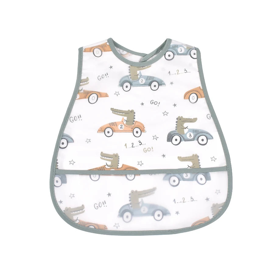Waterproof Baby Feeding Bib EVA Pocket Bib Ages 6M-4Y - photo 15