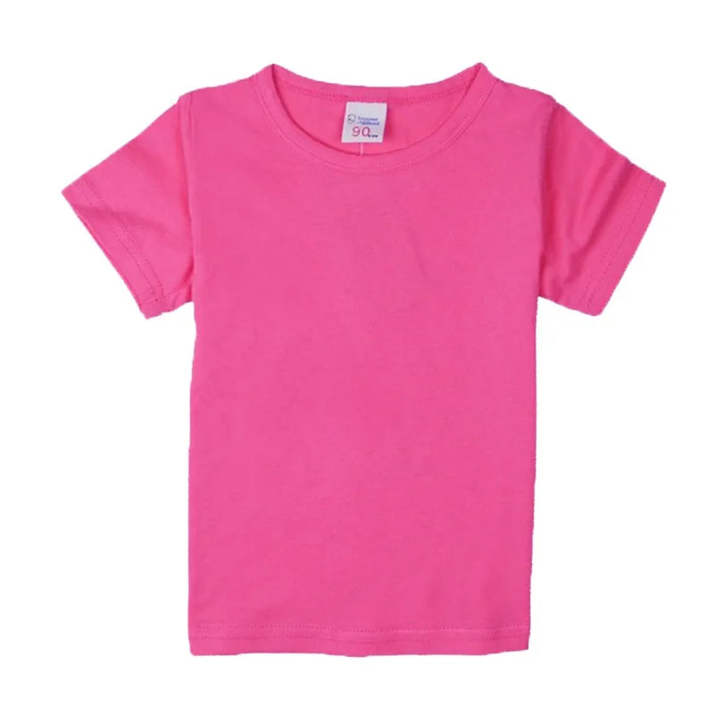 Kids cotton short-sleeve t-shirt, solid basic tee - Kindle Kids ABC - view 6