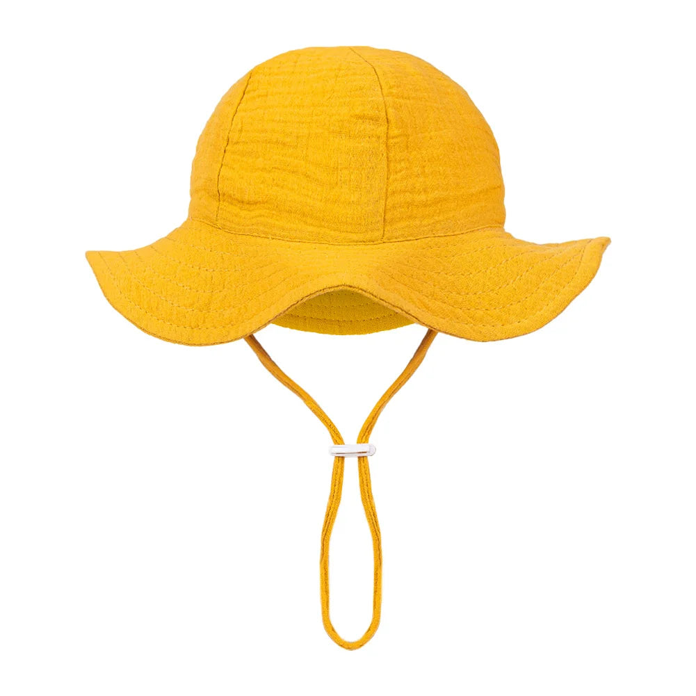 baby bucket sun hat floral and solid adjustable - photo 15