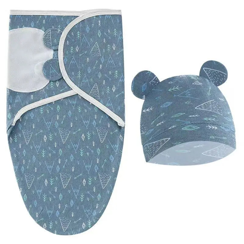 Cotton Baby Swaddle Wrap & Hat Set - Kindle Kids ABC - view 15
