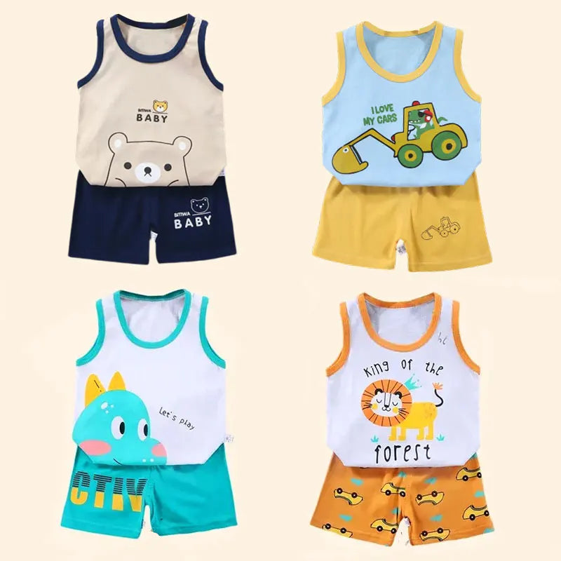 Cotton Baby Vest & Shorts Set - Kindle Kids ABC - view 3