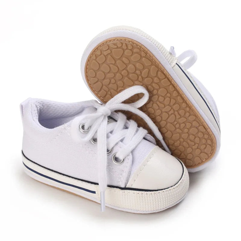 Baby Canvas Sneakers - Non-Slip Soft Sole 0-18M - photo 2