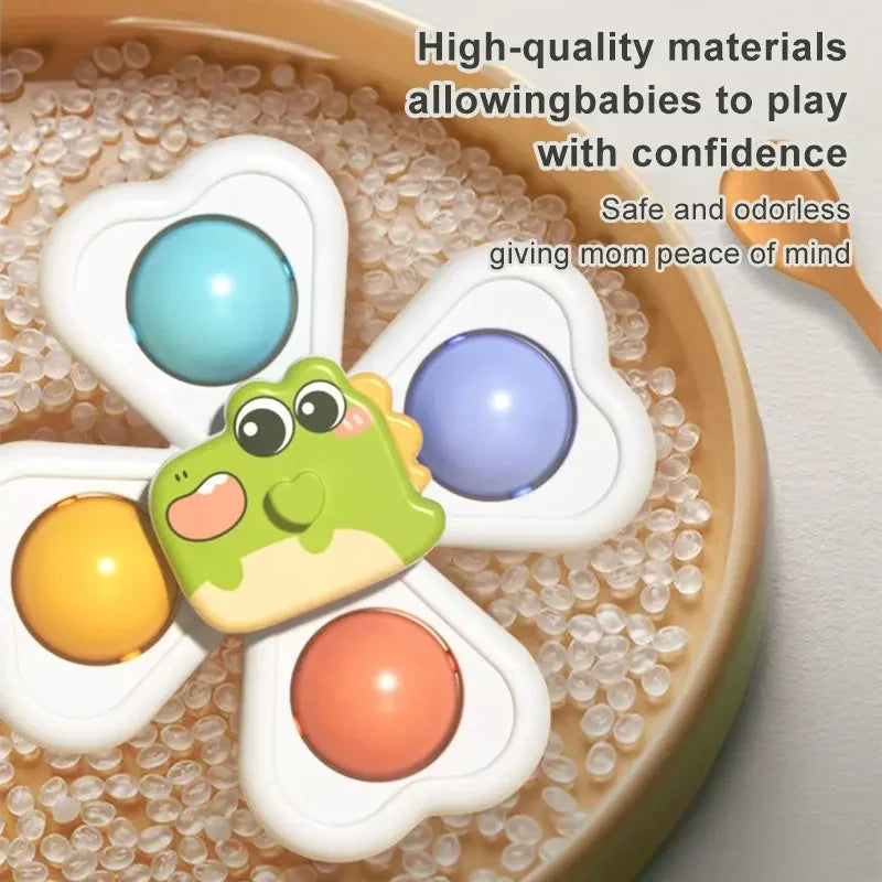 3-in-1 Spinning Suction Cup Toy - Sensory Play for Babies - photo 5