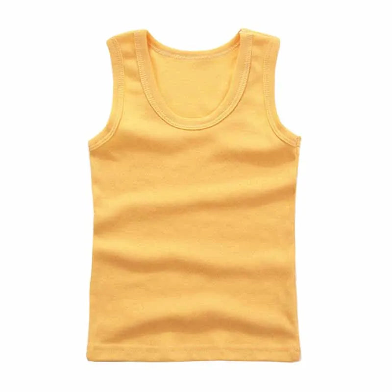 Kids cotton tank top sleeveless