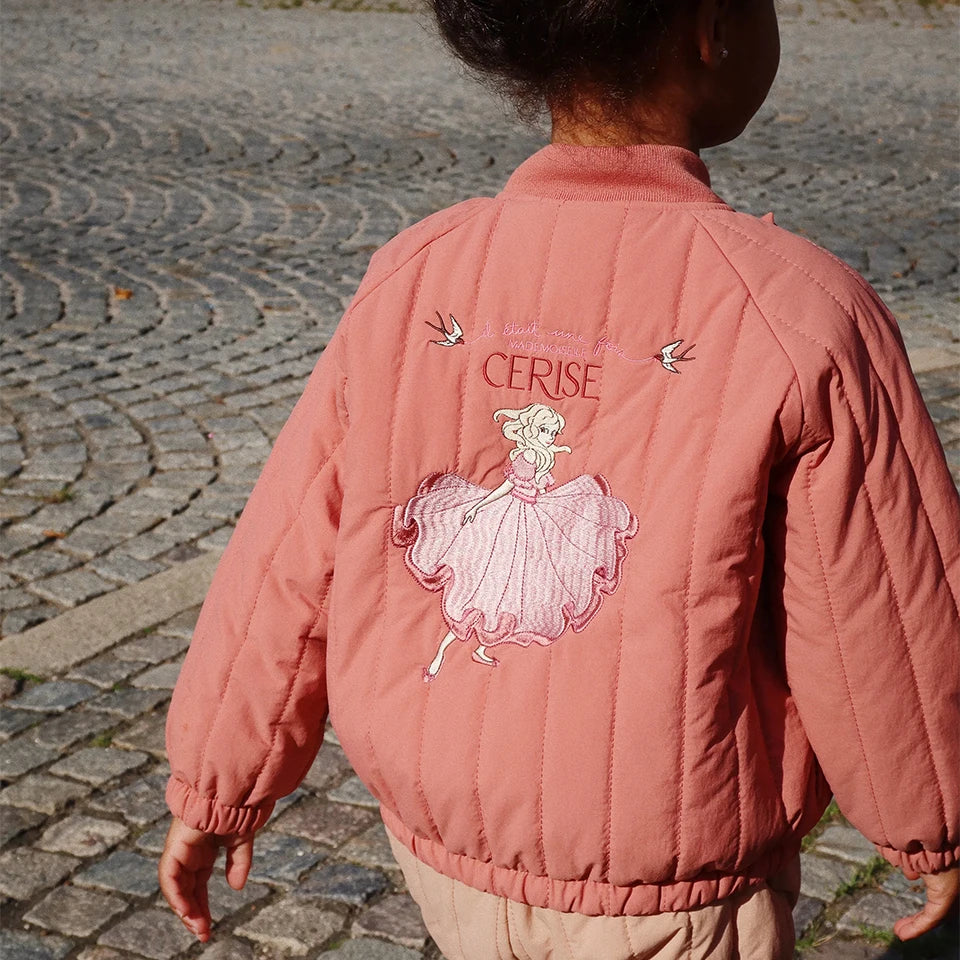 Baby Cotton Fleece Jacket — Lambswool Embroidered Coat | 6M–7Y