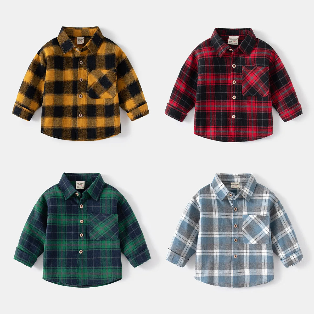 Boys Plaid Cotton Shirt 2-7Y - photo 2