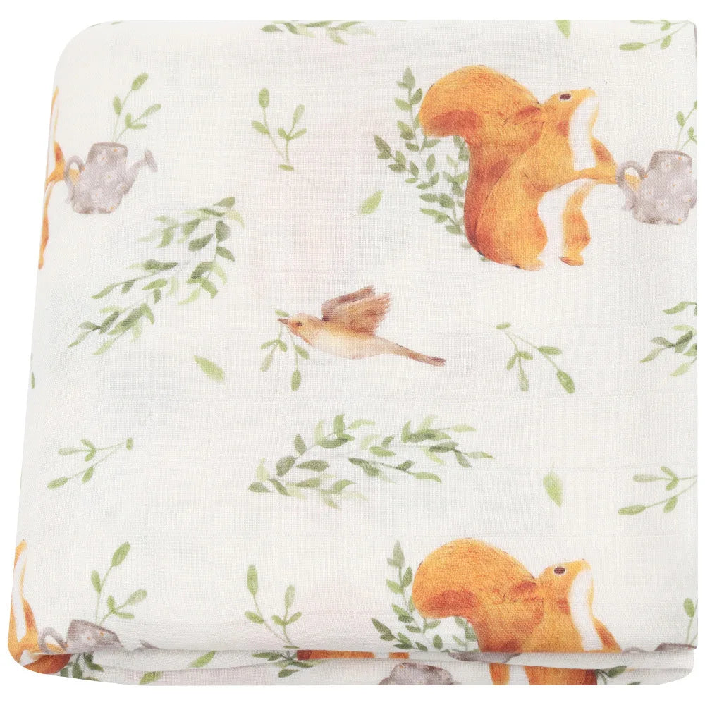 Bamboo Cotton Muslin Baby Swaddle Blanket - Kindle Kids ABC - view 11