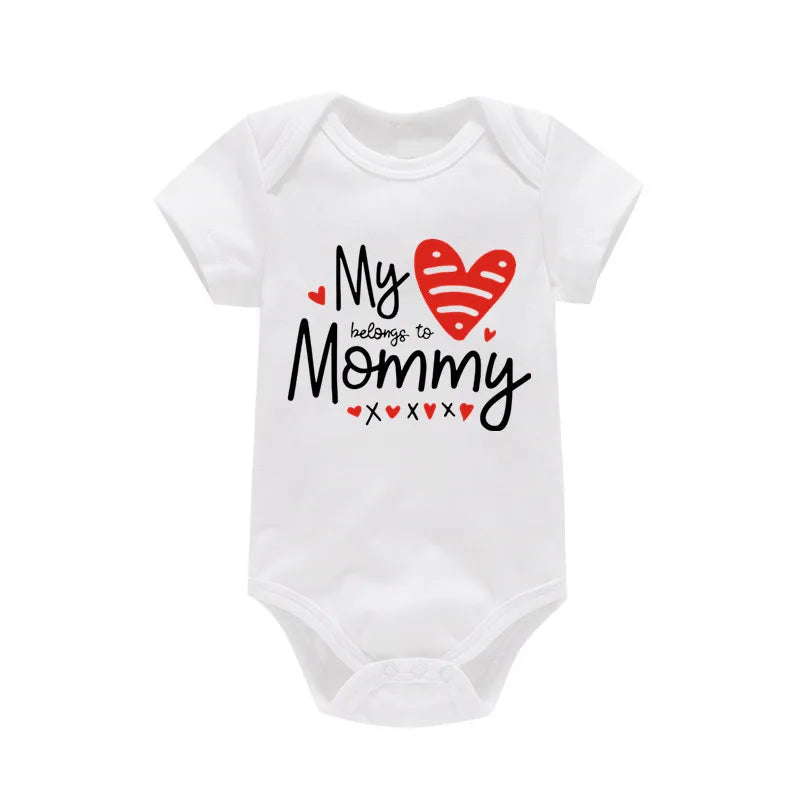 Baby 100% cotton romper letter print