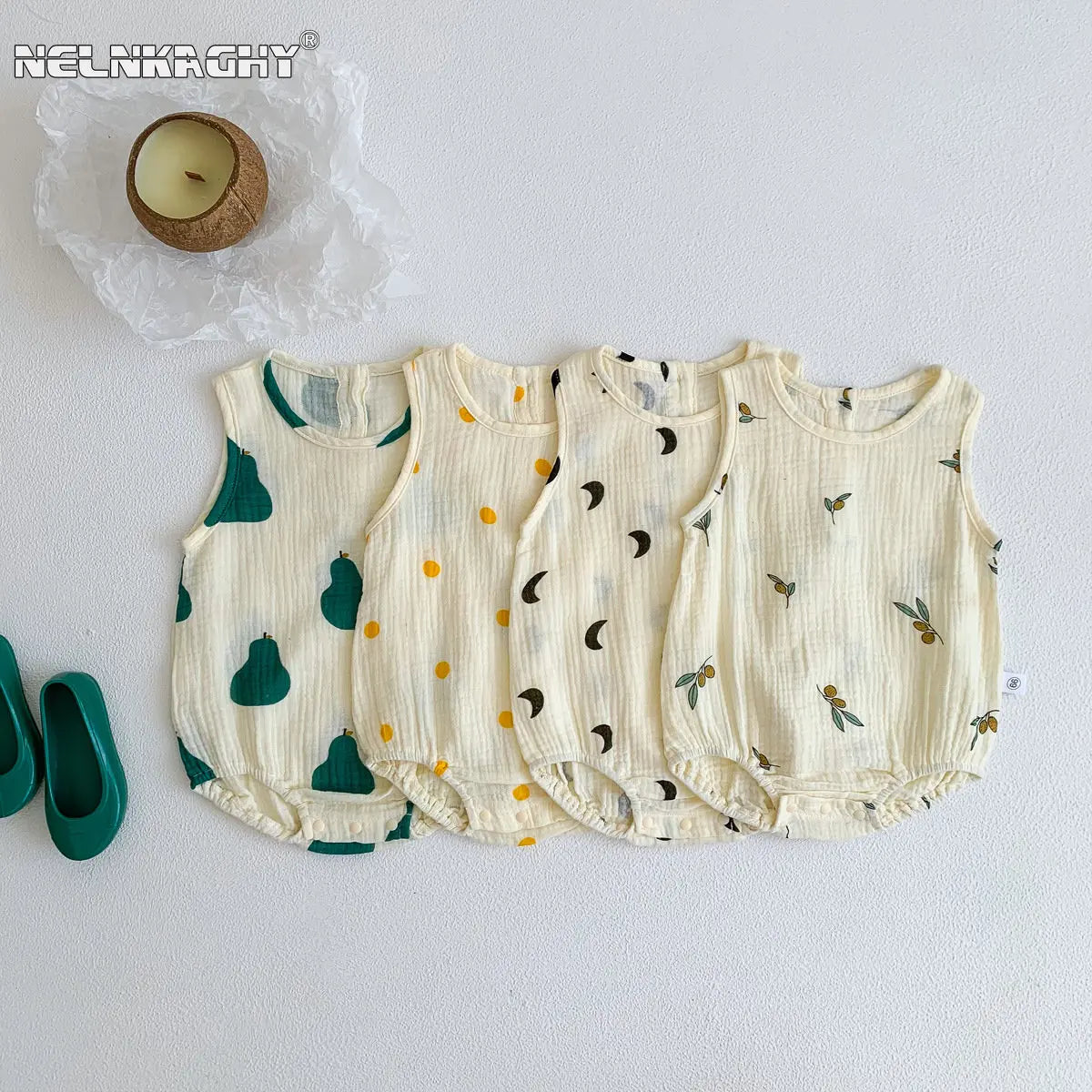 Muslin Cotton Baby Romper - Kindle Kids ABC