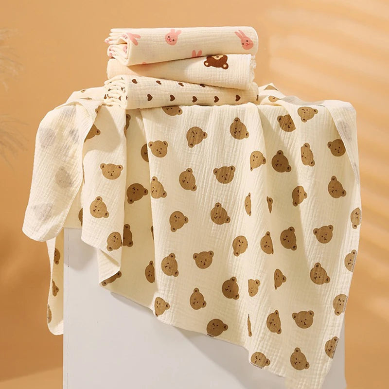 Cotton Muslin Baby Swaddle & Bath Towel - Kindle Kids ABC - view 2