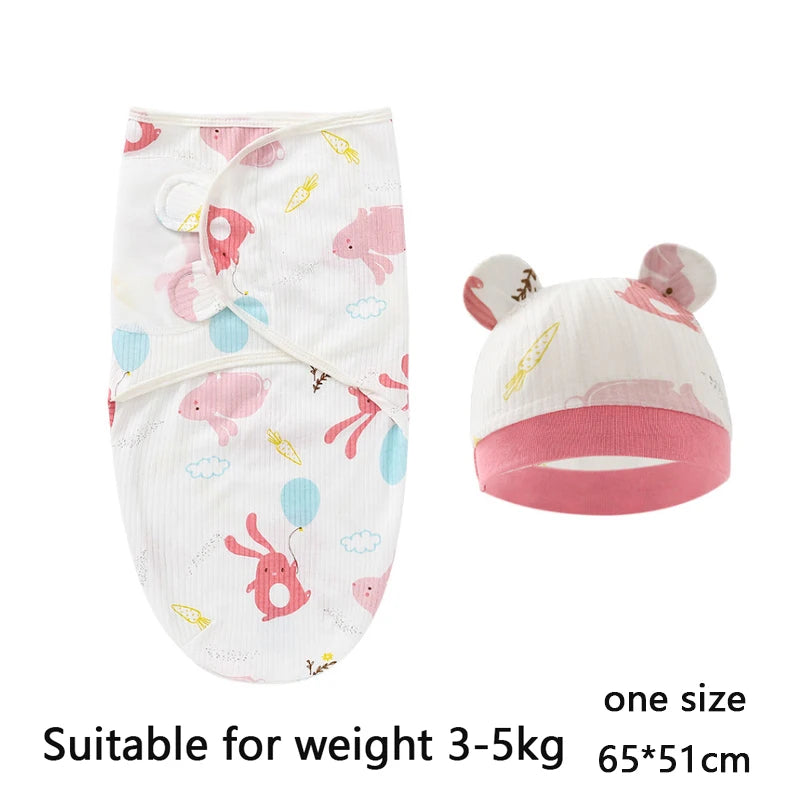 Cotton Baby Swaddle Wrap & Hat Set - Kindle Kids ABC - view 20