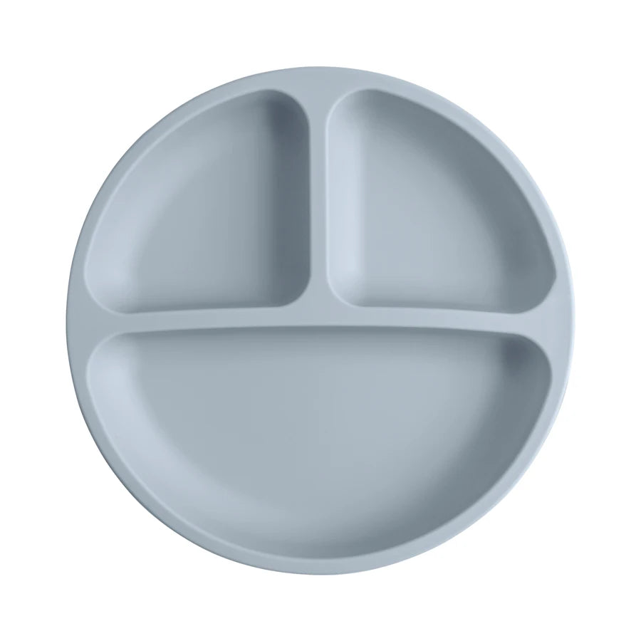 Silicone suction plate BPA-free divided baby dish