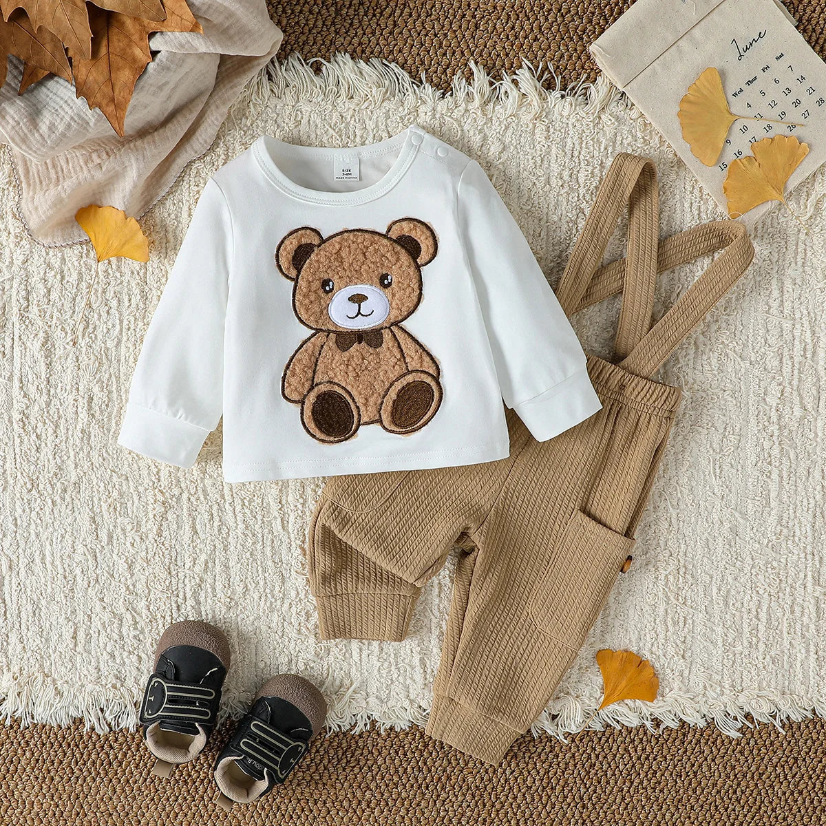 Teddy Bear Cotton 2-Piece Set - Kindle Kids ABC