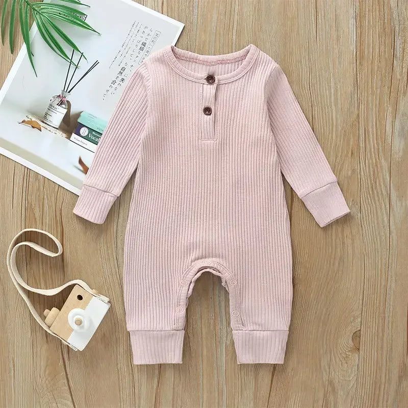 Ribbed Cotton Baby Romper - Kindle Kids ABC - view 2