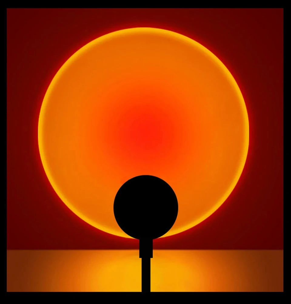 LED sunset lamp projector USB nursery mood light