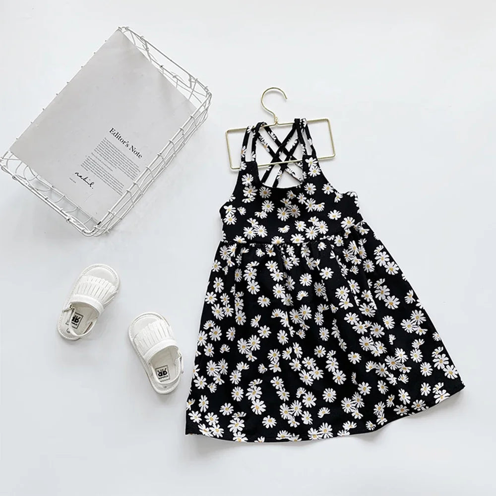 Girls' Daisy Print Slip Dress - Kindle Kids ABC