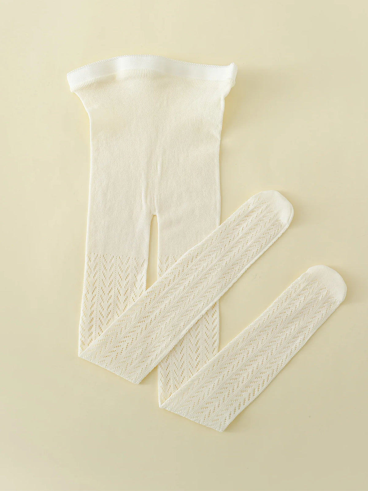 Girls Cotton Mesh Tights — Fishnet Vintage Pantyhose | 6M–7Y