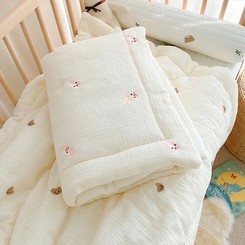 Bear & Bunny Cotton Baby Quilt - Kindle Kids ABC - view 2