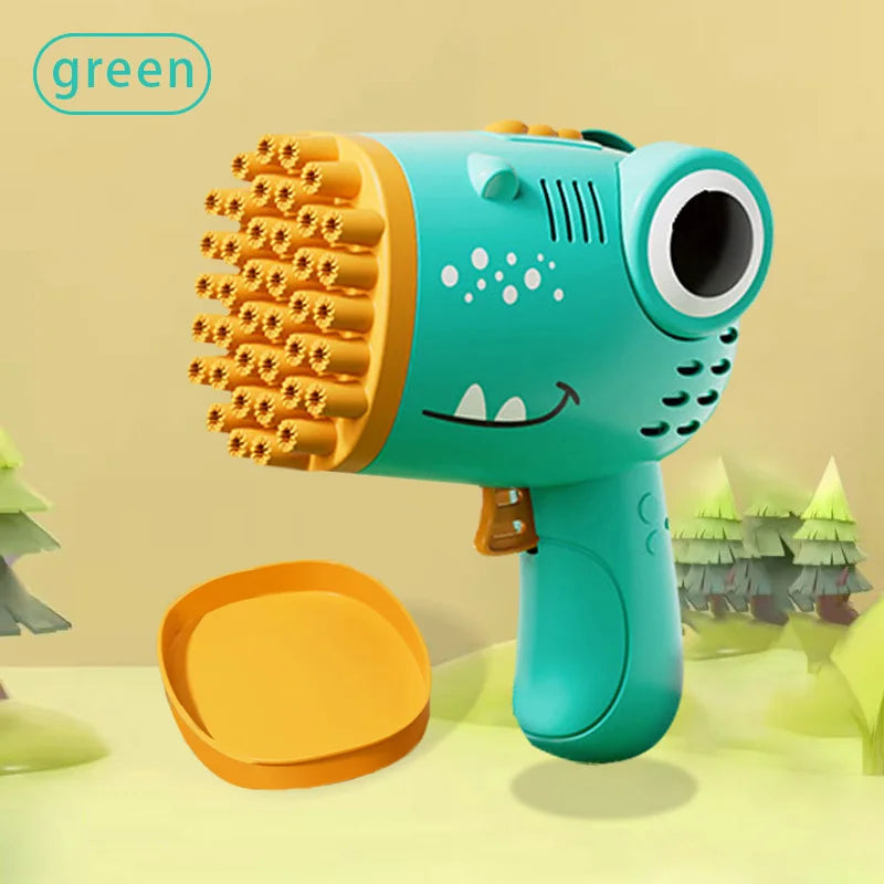 Dinosaur bubble machine 40-hole electric bubble blower