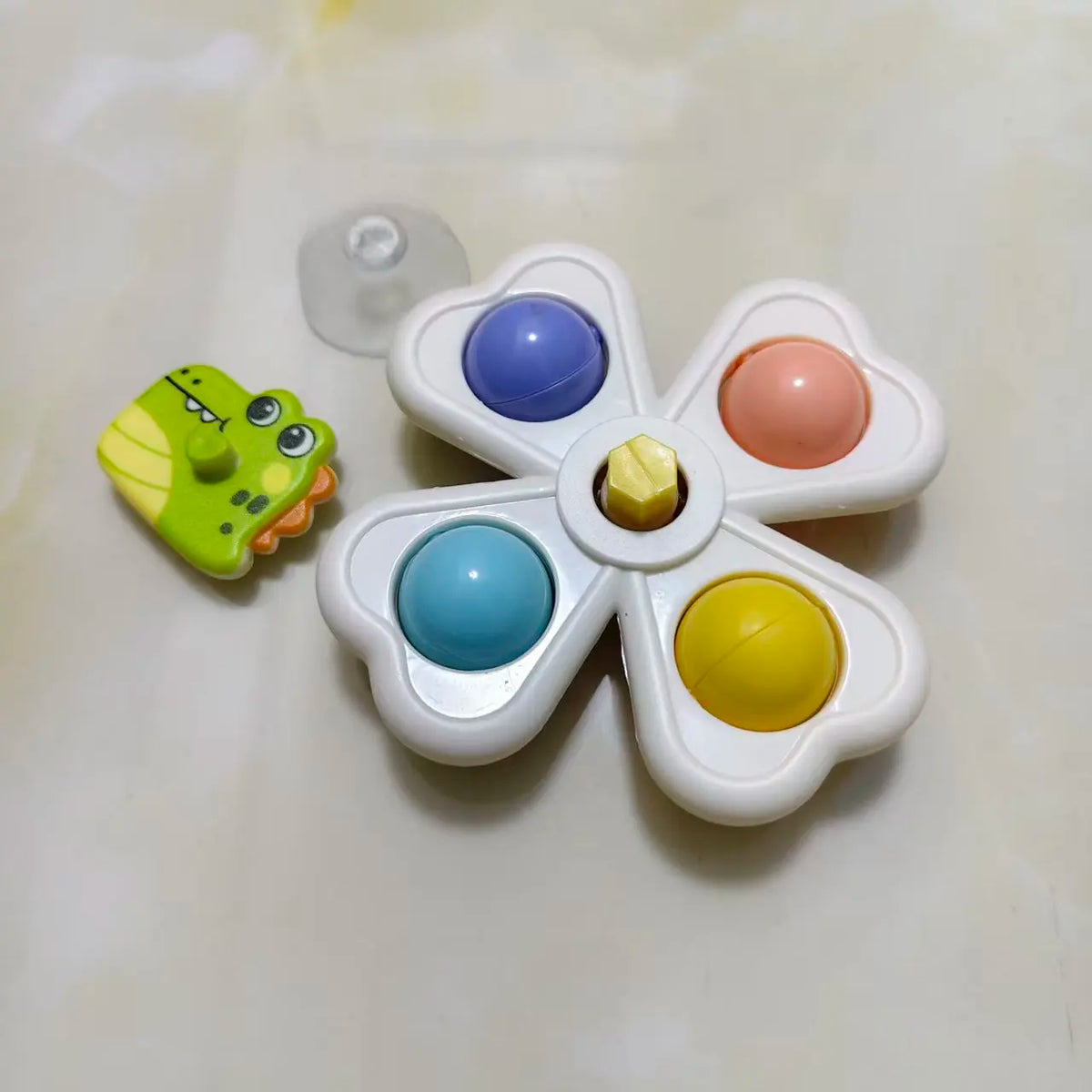 3-in-1 Spinning Suction Cup Toy - Sensory Play for Babies - photo 9